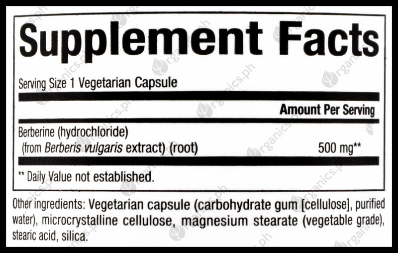 Natural Factors Berberine 500mg (60 caps) - Organics.ph