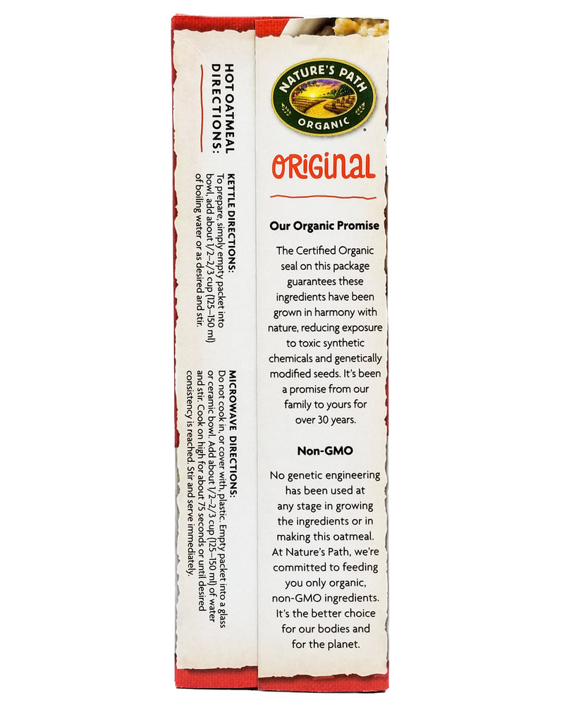 Nature's Path Organic Instant Oatmeal - Original (400g) - Organics.ph