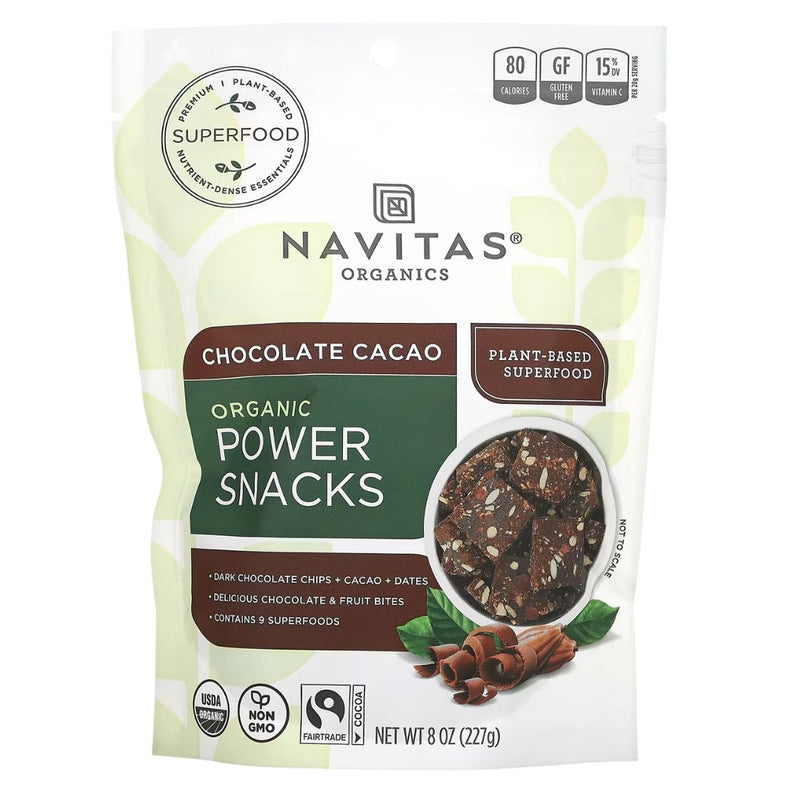 Navitas Organics Power Snacks - Chocolate Cacao (227g) - Organics.ph