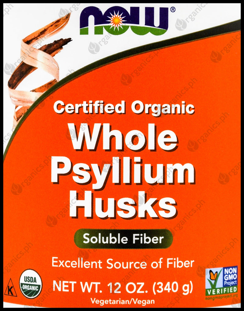 Now Organic Psyllium Husk Fiber (340g) - Organics.ph