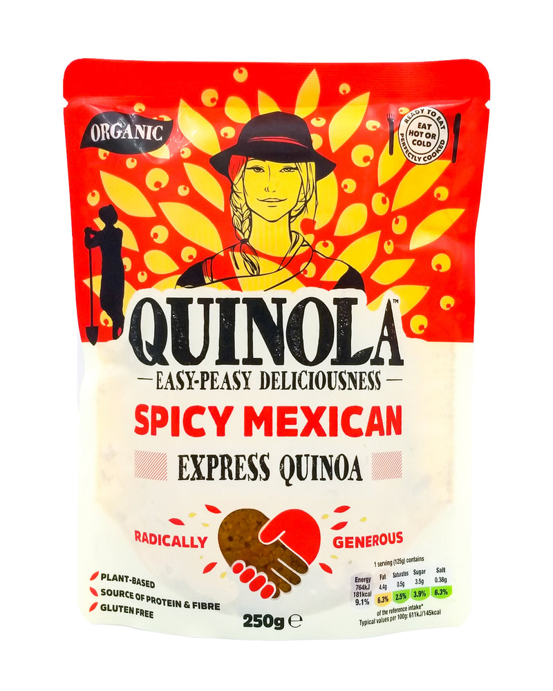 Quinola Organic Express Quinoa Spicy Mexican - Ready to Cook (250g) - Organics.ph