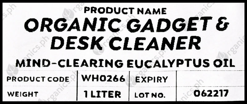 Wonderhome Naturals Gadget & Desk Cleaner - Organic Eucalyptus Oil - Refill Pack (1 Liter) - Organics.ph