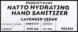 Wonderhome Naturals Natto Hydrating Hand Sanitizer - Lavender & Cedar - Refill Pack (500ml) - Organics.ph