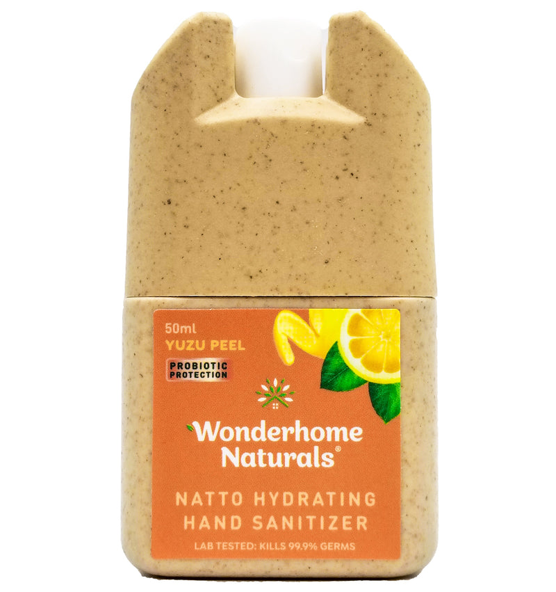 Wonderhome Naturals Natto Hydrating Hand Sanitizer - Yuzu Peel (50ml) - Organics.ph